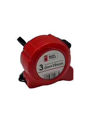Рулетка  3м х 19мм пластиковый корпус (BASIS TOOLS)