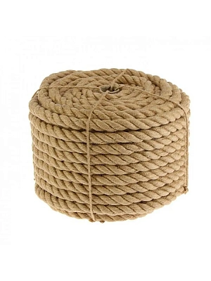 Веревка джутовая,  d 6 мм L 10 м