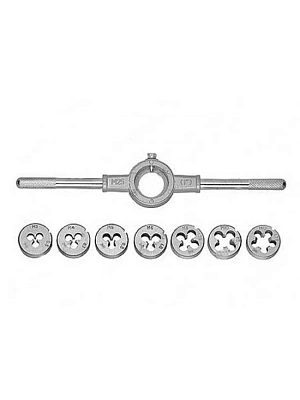 Набор плашек М3–М12, 8 предметов СИБРТЕХ