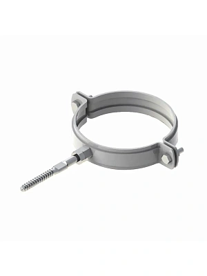 Хомут стальной БЕЗ резин уплотн, с саморезом 155-162-168мм  6"