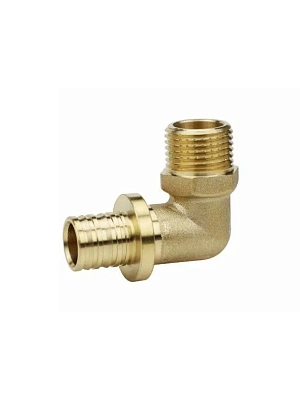 Угольник аксиальный НР 16х1/2" латунь