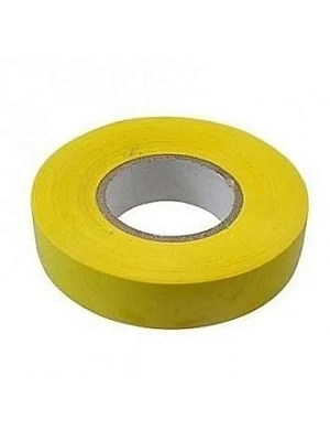 Изолента желтая ПВХ 19мм х 20м