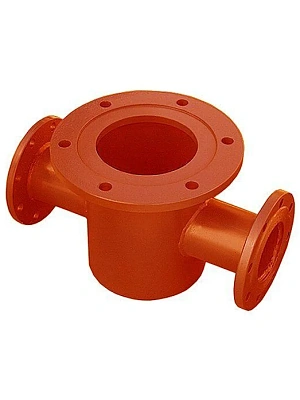 Подставка пожарная двойная фланцевая ППДФ Ду100 (сталь) 