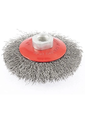 Щетка для УШМ тарелка 100 мм М14 витая проволока
