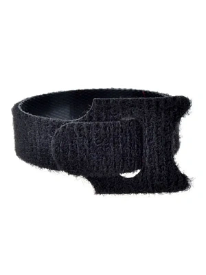 Стяжка кабельная на липучке КСВ черная 12х135