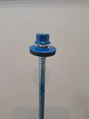 Саморезы для сэндвич-панелей RAL 5005 6,3x160 (упаковка 200шт.) POWER FASTEN