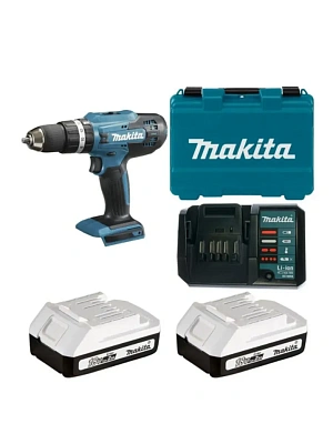 Дрель-шуруповерт аккумуляторная MAKITA DF488D004, 18В, 42 Нм, 2х2,0Аh, ЗУ
