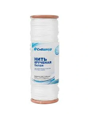 Нить рыболовная белая  100 м (нить п/п крученая)