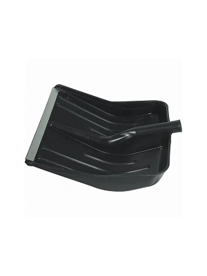 Лопата снегоуборочная пластик 365х380мм (360х400мм), без черенка, с планкой