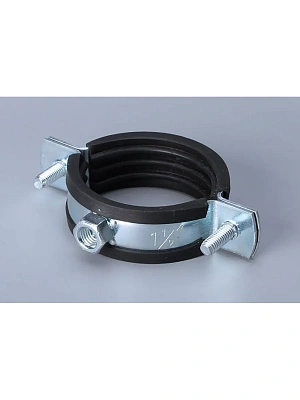 Хомут стальной с резин уплотн  без шпильки 15-18 3/8