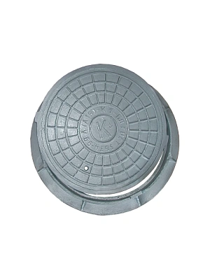 Люк канализационный чугунный средний 12,5 тн С (В125) К-1-60 без замка AQUA LIFE