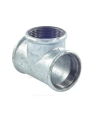 Тройник к/ч оцинкованный резьбовой Ду  15 (1/2") AQUA LIFE