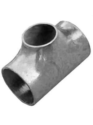 Тройник стальной под приварку переходной оцинк. 114х57 (Ду100х50) ГОСТ 17376-2001