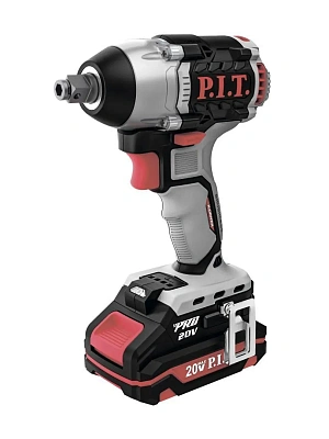 Гайковерт аккумуляторный ударный P.I.T. PIW20H-300B/4, 20В, 300Нм, 1х4.0Ач, ЗУ
