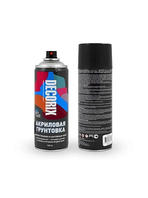 Грунтовка аэрозольная черная 520 мл DECORIX 