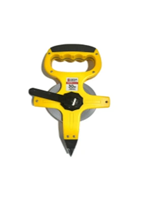 Рулетка100м х 12,5мм геодезическая, металлическая лента с защитным покрытием, открытый корпус (LASTING TOOLS)