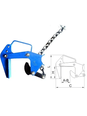 Захват для бетонных колец 0,8 тн (интервал захвата 40-130мм) ЗБКВ-0,08-40-130