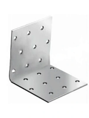 Уголок крепежный  20х20х80, универс.перф., оцинк.