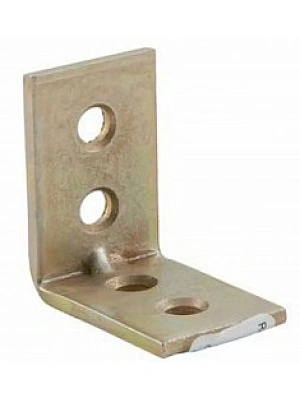 Уголок бытовой/кронштейн мебельный цинк/желт. 25х25х17х2,0мм