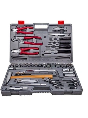 Набор инструментов, 1/2" пластиковый кейс, 42 предмета "Автомобилист-1" НИЗ