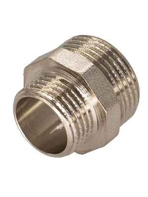 Ниппель никелированный переходной 15х10 (1/2"x3/8")
