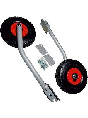 Колесо транцевое 260мм, перекидное, сталь с полимер.покрас. 400мм, станд.дно лодки (120кг)