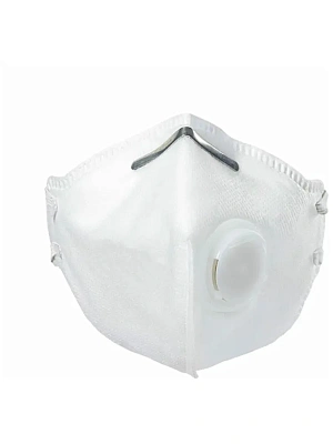 Полумаска фильтрующая (респиратор) FFP1, складная, с клапаном выдоха (25шт. упак)