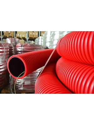 Труба гофрированная 50мм двустенная гибкая тип 450 (SN26) с зондом