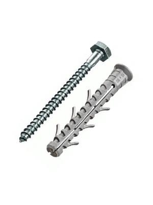 Дюбель рам. фасад. потай. двойная зона, шестигр. цинк д/ср нагрузок 10х120 (уп.200шт.)