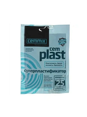 Суперпластификатор CemPlast, концентрат саше, 50 мл