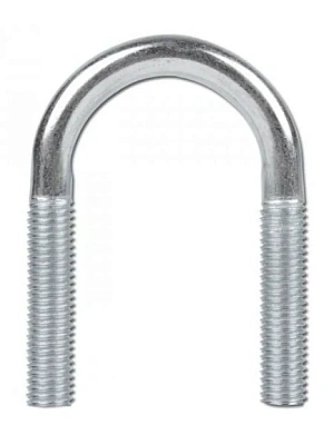 Скоба U-образная (хомут) ГОСТ 24137-80 125мм М16 цинк (141х185х60)