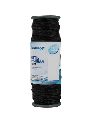 Нить крученая полипр 100м ЧЕРНЫЙ