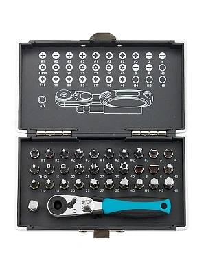 Набор бит 1/4" пластиковый кейс, 33 предмета Gross