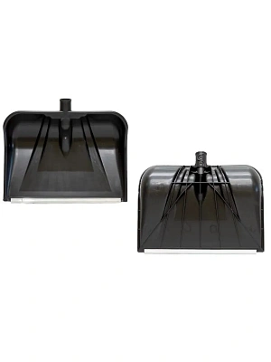 Лопата снегоуборочная пластик 445x330 мм PROTEX "СНЕЖНАЯ КОРОЛЕВА", армирован алюминиевым профилем 18 мм 