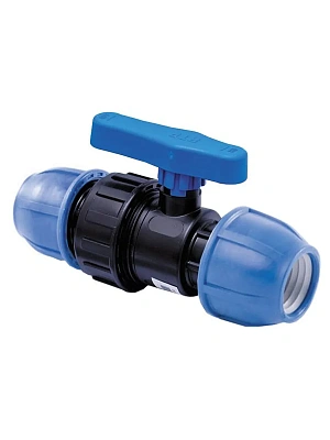 Кран шаровой компрессионный d 63 PN16